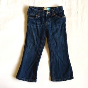 old navy boot cut dark wash denim jeans 3T toddler girls